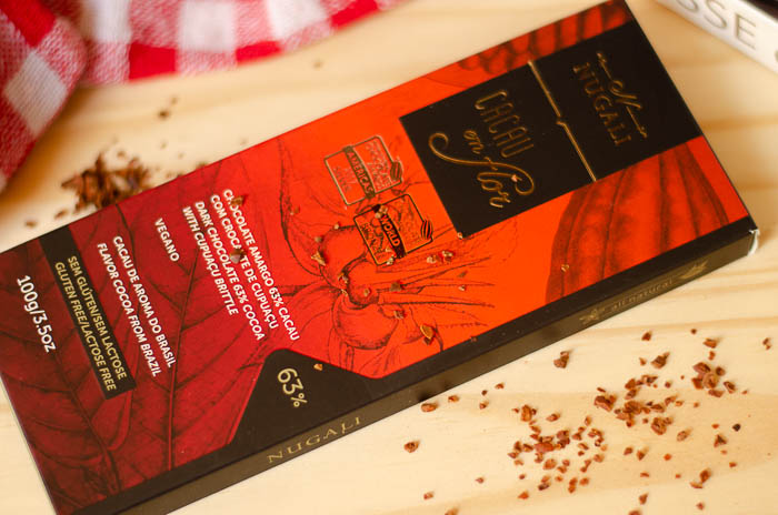 Barra de Chocolate Cacau em Flor 63% com crocante de Cupuaçu - Nugali